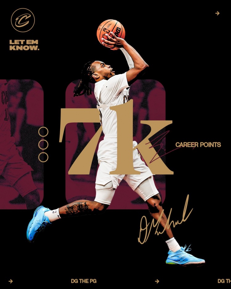  未來(lái)可期！加蘭騎士生涯得分達到7000分 隊史第11位！
