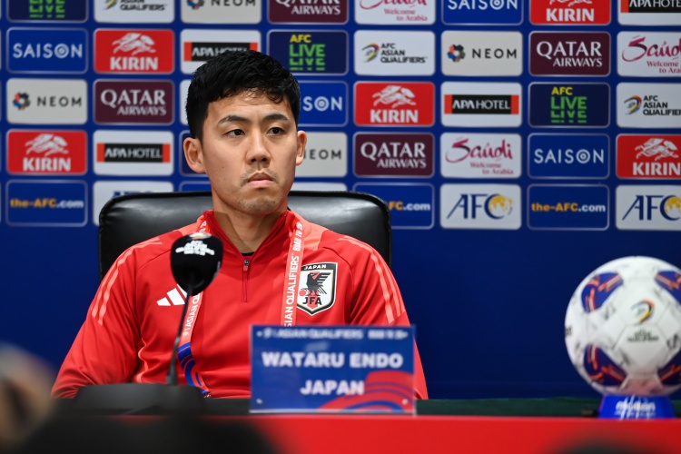 遠藤航:戰巴林全隊上下斗志高昂,希望擊敗他們直通世界杯
